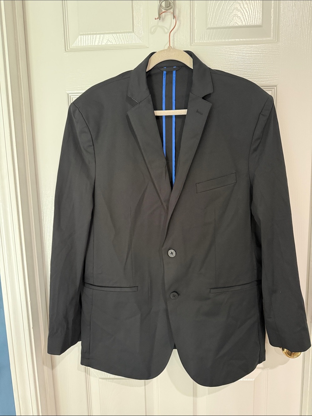 Men's Black Two-Button Sport Blazer